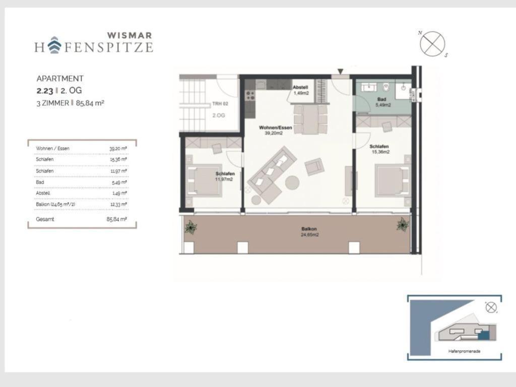 Apartament Hafenspitze App 23 Wißmar Zewnętrze zdjęcie